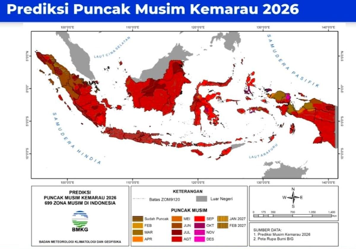 El Nino Diprediksi Menerjang Pertengahan 2026, BMKG: Waspada Potensi Karhutla El Nino Diprediksi Menerjang Pertengahan 2026, BMKG: Waspada Potensi Karhutla