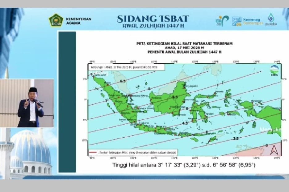 Data Hisab Kemenag: Iduladha 1447 H Jatuh pada Rabu 27 Mei 2026 Data Hisab Kemenag: Iduladha 1447 H Jatuh pada Rabu 27 Mei 2026