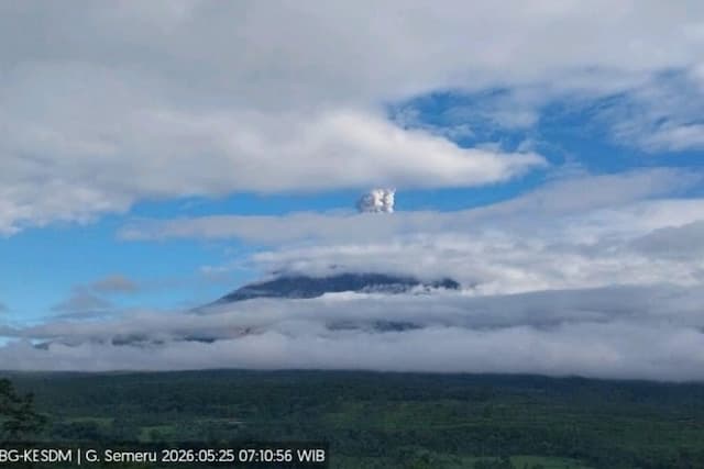 Gunung Semeru Erupsi Setinggi 1.000 Meter, Waspada Awan Panas Guguran Gunung Semeru Erupsi Setinggi 1.000 Meter, Waspada Awan Panas Guguran