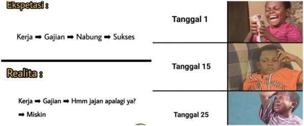 13 Meme lucu gajian numpang lewat ini bikin nyesek dalam hati 13 Meme lucu gajian numpang lewat ini bikin nyesek dalam hati