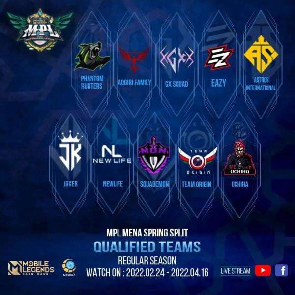 MPL MENA Spring Split Hadirkan 10 Tim yang Siap Bertanding MPL MENA Spring Split Hadirkan 10 Tim yang Siap Bertanding