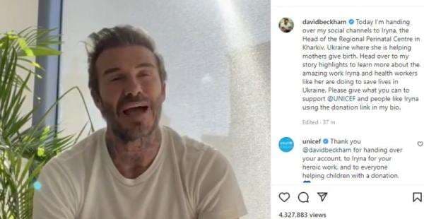 Wah, David Beckham Serahkan Akun Instagram-nya kepada Dokter di Ukraina Wah, David Beckham Serahkan Akun Instagram-nya kepada Dokter di Ukraina