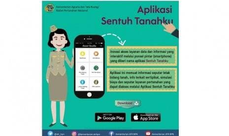 Kementerian ATR/BPN Luncurkan Aplikasi Cek Tanah `Sentuh Tanahku` Kementerian ATR/BPN Luncurkan Aplikasi Cek Tanah `Sentuh Tanahku`