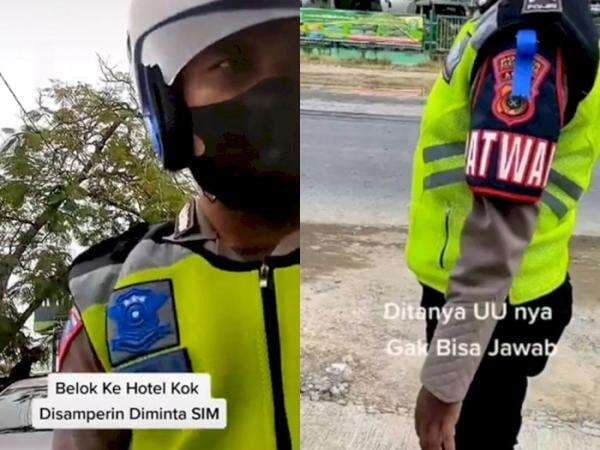 Viral Polisi Bingung Ditanya UU Razia dan SPT saat Hentikan Pengendara Mobil di Hotel Viral Polisi Bingung Ditanya UU Razia dan SPT saat Hentikan Pengendara Mobil di Hotel