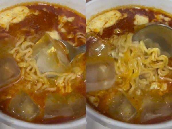 Wih! Cewek Ini Makan Mie Instan Dicampur Es Batu, Netizen Geram: Sekte di Luar Nalar! Wih! Cewek Ini Makan Mie Instan Dicampur Es Batu, Netizen Geram: Sekte di Luar Nalar!