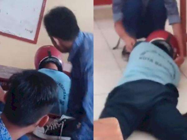 Viral Aksi Bullying Siswa SMP Swasta di Bandung, Pukul-Tendang Kepala Teman Sampai Pingsan Viral Aksi Bullying Siswa SMP Swasta di Bandung, Pukul-Tendang Kepala Teman Sampai Pingsan