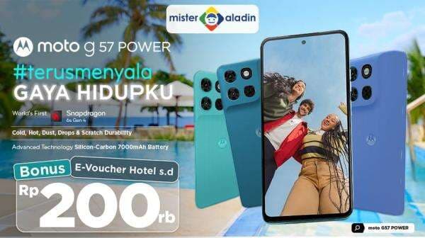 Gaya Hidup Terus Menyala Tanpa Hambatan: moto g57 POWER untuk Setiap Momen Liburan Gaya Hidup Terus Menyala Tanpa Hambatan: moto g57 POWER untuk Setiap Momen Liburan