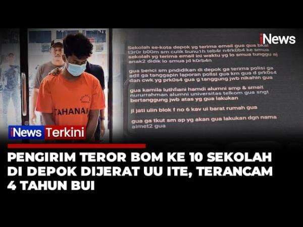 Viral! Email Ancaman Bom ke 10 Sekolah di Depok, Pelaku Terancam 4 Tahun Bui Viral! Email Ancaman Bom ke 10 Sekolah di Depok, Pelaku Terancam 4 Tahun Bui