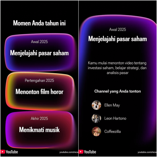 Cara Lihat YouTube Recap 2025 di Akun Sendiri, Bisa Posting di Medsos Lainnya Cara Lihat YouTube Recap 2025 di Akun Sendiri, Bisa Posting di Medsos Lainnya