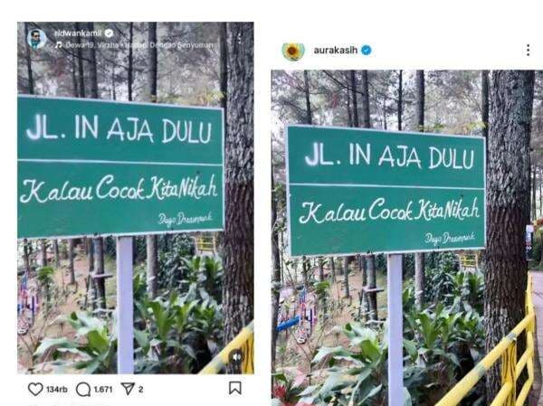 Viral Foto Aura Kasih dan Ridwan Kamil Sama soal Kode Nikah, Ini Faktanya! Viral Foto Aura Kasih dan Ridwan Kamil Sama soal Kode Nikah, Ini Faktanya!