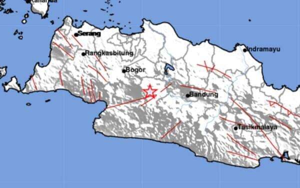 Gempa Bumi Magnitudo 2,6 Guncang Cianjur, Pusat Getaran di Darat Gempa Bumi Magnitudo 2,6 Guncang Cianjur, Pusat Getaran di Darat