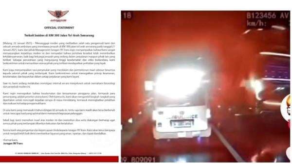 Bus PO Juragan 99 Pepet Mobil Jenazah hingga Cekcok, Manajemen Minta Maaf Bus PO Juragan 99 Pepet Mobil Jenazah hingga Cekcok, Manajemen Minta Maaf