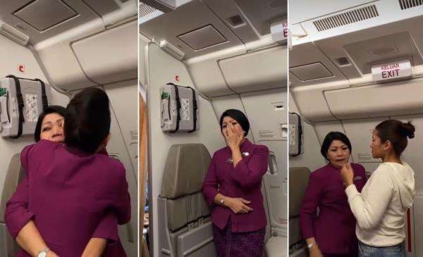 Momen Mengharukan Pramugari Garuda Telah Mengabdi 38 Tahun Dapat Ucapan Perpisahan di Penerbangan Terakhir Momen Mengharukan Pramugari Garuda Telah Mengabdi 38 Tahun Dapat Ucapan Perpisahan di Penerbangan Terakhir