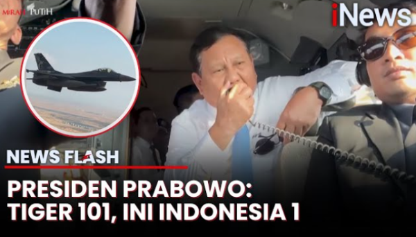 Momen Presiden Prabowo Berkomunikasi dengan Jet Tempur Angkatan Udara Yordania Momen Presiden Prabowo Berkomunikasi dengan Jet Tempur Angkatan Udara Yordania