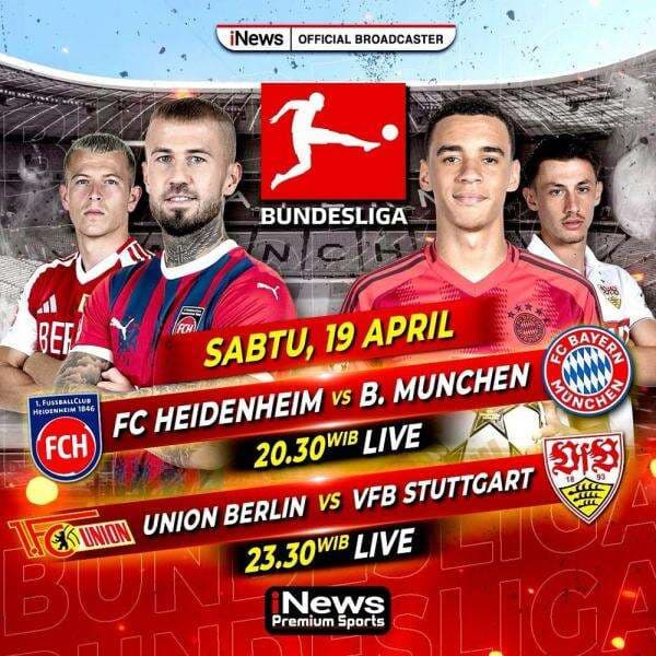 Jadwal Bundesliga Pekan ke-31 di Vision+, Bayern Munchen Vs Mainz 05 Jadwal Bundesliga Pekan ke-31 di Vision+, Bayern Munchen Vs Mainz 05
