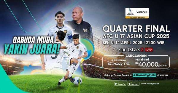 Cara Nonton Live Streaming Timnas Indonesia U-17 vs Korea Utara U-17 di Perempat Final Piala Asia U-17 2025 Cara Nonton Live Streaming Timnas Indonesia U-17 vs Korea Utara U-17 di Perempat Final Piala Asia U-17 2025