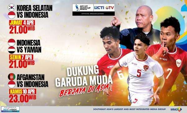 Dukung Perjuangan Timnas Indonesia U-17 Berjaya di Piala Asia 2025, Live di GTV! Dukung Perjuangan Timnas Indonesia U-17 Berjaya di Piala Asia 2025, Live di GTV!