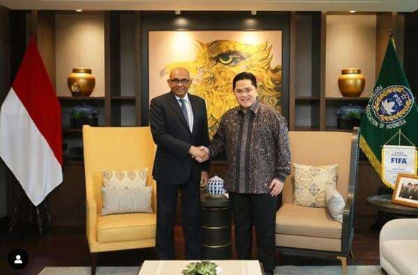 Erick Thohir Bertemu Sekjen AFC Jelang Timnas Indonesia Lawan Australia dan Bahrain, Ada Apa? Erick Thohir Bertemu Sekjen AFC Jelang Timnas Indonesia Lawan Australia dan Bahrain, Ada Apa?