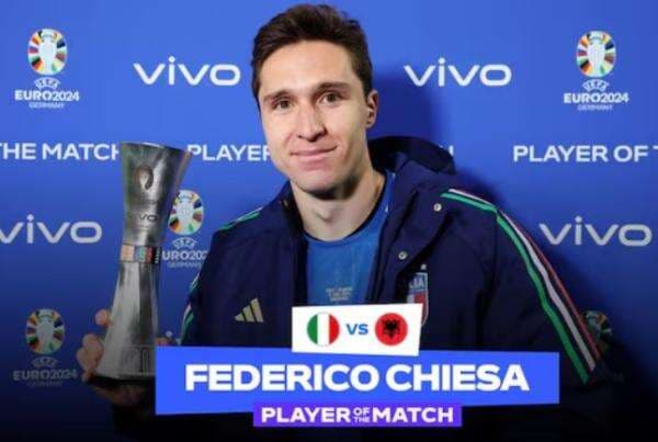 Federico Chiesa <i>Man of the Match</i> Laga Timnas Italia vs Albania di Euro 2024 Federico Chiesa <i>Man of the Match</i> Laga Timnas Italia vs Albania di Euro 2024