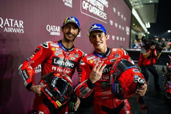 Berlawanan dengan Prediksi, Francesco Bagnaia Sebut Hadirnya Marc Marquez Tak Bikin Garasi Ducati Penuh Intrik Berlawanan dengan Prediksi, Francesco Bagnaia Sebut Hadirnya Marc Marquez Tak Bikin Garasi Ducati Penuh Intrik