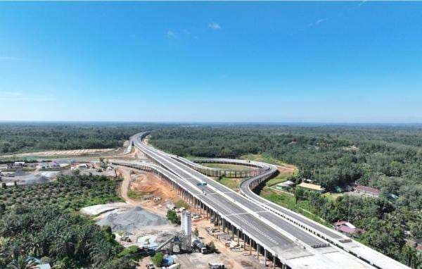 Kontruksi Jalan Tol Betung-Jambi Seksi IV Capai Progres 80 Persen Kontruksi Jalan Tol Betung-Jambi Seksi IV Capai Progres 80 Persen