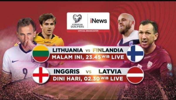 Live iNews TV! Inggris Vs Latvia di Kualifikasi Piala Dunia 2026 Dini Hari Nanti Live iNews TV! Inggris Vs Latvia di Kualifikasi Piala Dunia 2026 Dini Hari Nanti
