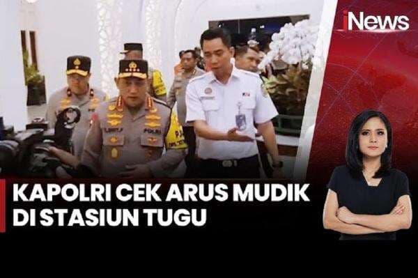 Kapolri Cek Arus Mudik di Stasiun Tugu Yogyakarta, Beri Bingkisan ke Penumpang Kapolri Cek Arus Mudik di Stasiun Tugu Yogyakarta, Beri Bingkisan ke Penumpang