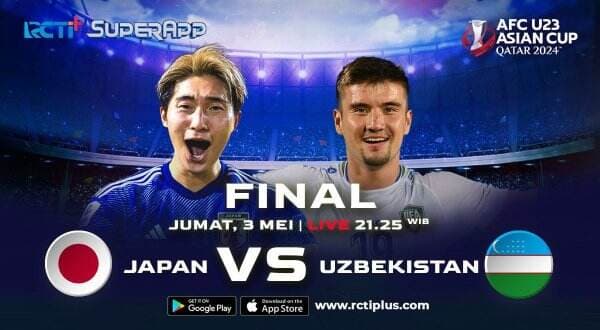Link Live Streaming Timnas Jepang vs Uzbekistan di Final Piala Asia U-23 2024 di RCTI+, Klik di Sini!