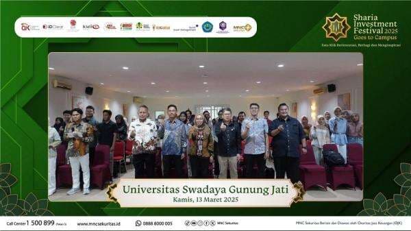 SIF Goes to Campus 2025: MNC Sekuritas & Sucor AM Edukasi Pasar Modal Syariah di Universitas Swadaya Gunung Jati Cirebon SIF Goes to Campus 2025: MNC Sekuritas & Sucor AM Edukasi Pasar Modal Syariah di Universitas Swadaya Gunung Jati Cirebon