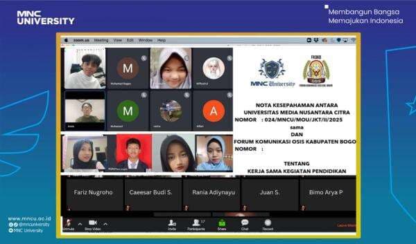 MNC University Kolaborasi dengan Forum Komunikasi OSIS Kabupaten Bogor, Dukung Pengembangan Siswa Sekolah dan Sediakan Beasiswa MNC University Kolaborasi dengan Forum Komunikasi OSIS Kabupaten Bogor, Dukung Pengembangan Siswa Sekolah dan Sediakan Beasiswa
