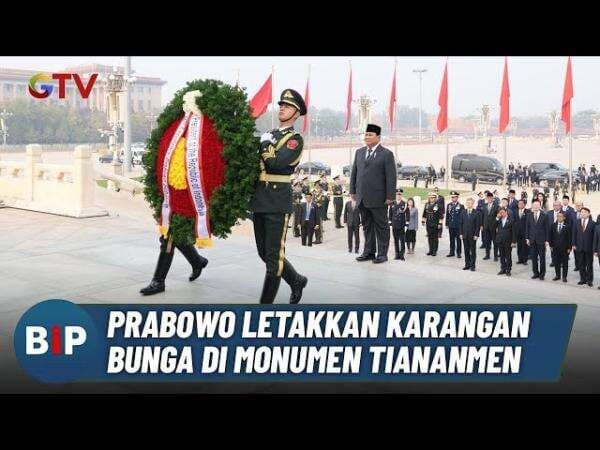 Detik-detik Prabowo Beri Karangan Bunga di Monumen Pahlawan Rakyat China Detik-detik Prabowo Beri Karangan Bunga di Monumen Pahlawan Rakyat China