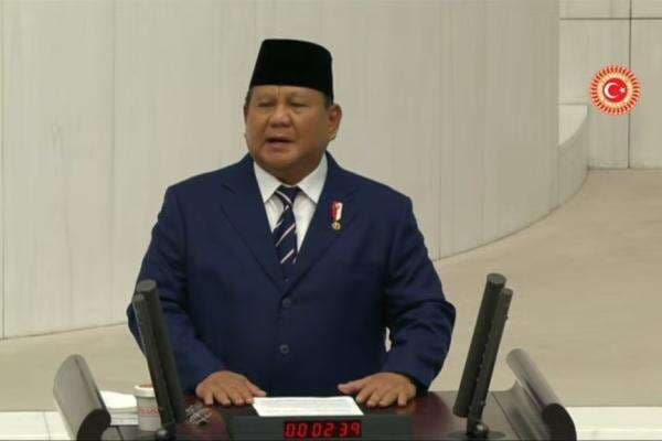 Prabowo Pidato Bahasa Indonesia di Hadapan Parlemen Turkiye, Singgung Perang Gaza Prabowo Pidato Bahasa Indonesia di Hadapan Parlemen Turkiye, Singgung Perang Gaza