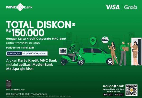 Transaksi di Grab Serba Hemat dengan Kartu Kredit MNC Bank, Ini Promonya! Transaksi di Grab Serba Hemat dengan Kartu Kredit MNC Bank, Ini Promonya!