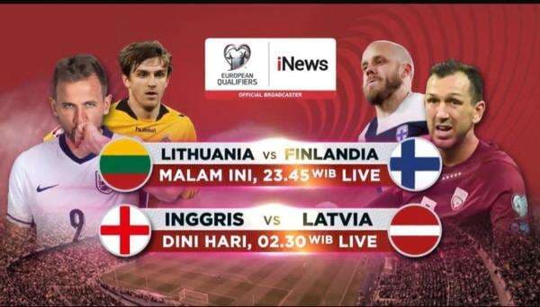 Live di iNews! Jadwal Siaran Langsung Kualifikasi Piala Dunia 2026: Ada Inggris vs Latvia Live di iNews! Jadwal Siaran Langsung Kualifikasi Piala Dunia 2026: Ada Inggris vs Latvia