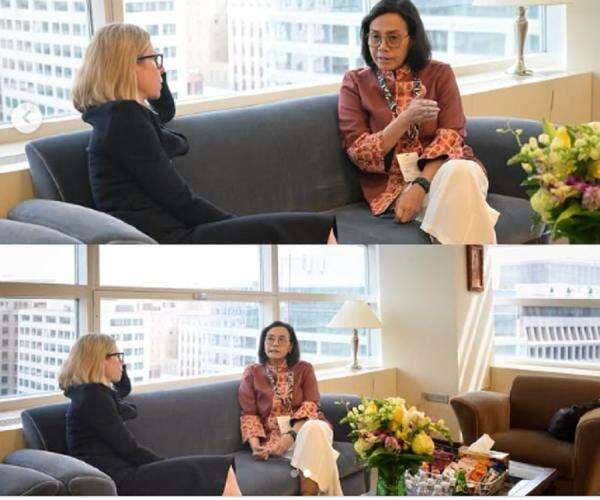 Sri Mulyani Ngobrol soal Tarif Trump dengan Bos Bank Dunia Sri Mulyani Ngobrol soal Tarif Trump dengan Bos Bank Dunia