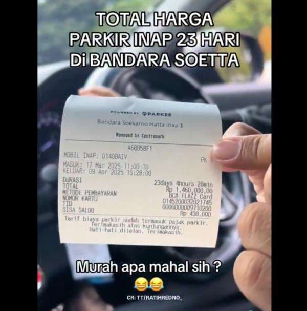 Viral Parkir Inap di Bandara Soetta Tembus Rp1,4 jutaan, Ini Kata Netizen Viral Parkir Inap di Bandara Soetta Tembus Rp1,4 jutaan, Ini Kata Netizen