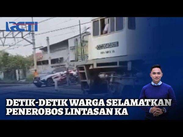 Aksi Heroik Warga Bekasi Selamatkan Pengendara yang Nyaris Tertabrak Kereta Aksi Heroik Warga Bekasi Selamatkan Pengendara yang Nyaris Tertabrak Kereta