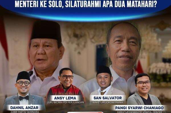 Malam Ini di The Prime Show: Menteri ke Solo, Silaturahmi Apa Dua Matahari? Malam Ini di The Prime Show: Menteri ke Solo, Silaturahmi Apa Dua Matahari?