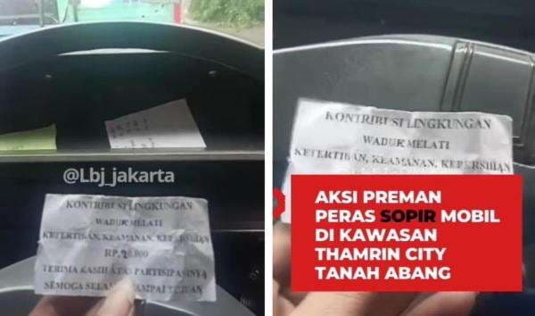 Viral! Pengendara Mobil Dipalak Preman Tanah Abang saat Melintas Depan Thamrin City Viral! Pengendara Mobil Dipalak Preman Tanah Abang saat Melintas Depan Thamrin City