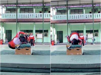 Viral Video Siswi SMK Kesulitan Praktik Roll Depan Bikin Ngakak, Netizen: Mau Ketawa tapi Aku Juga Gak Bisa Viral Video Siswi SMK Kesulitan Praktik Roll Depan Bikin Ngakak, Netizen: Mau Ketawa tapi Aku Juga Gak Bisa